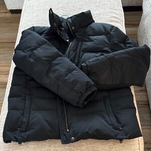 Lands' End women’s Dark Puffer Jacket